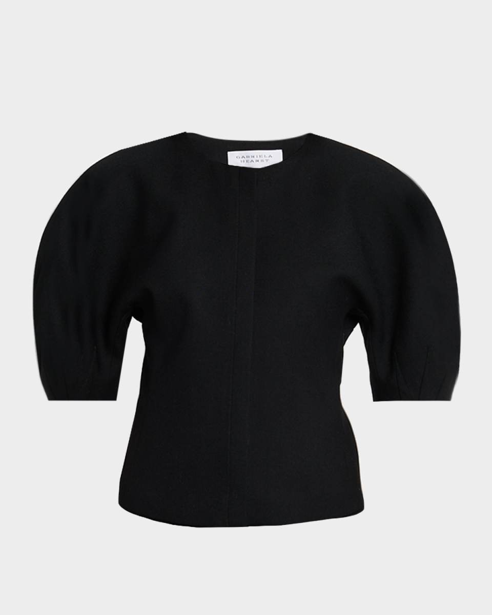 Waverly Curved-Sleeve Top